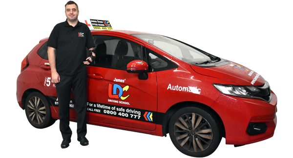 James Green's driving school car